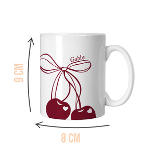 Personalised Cherry Coded Mug