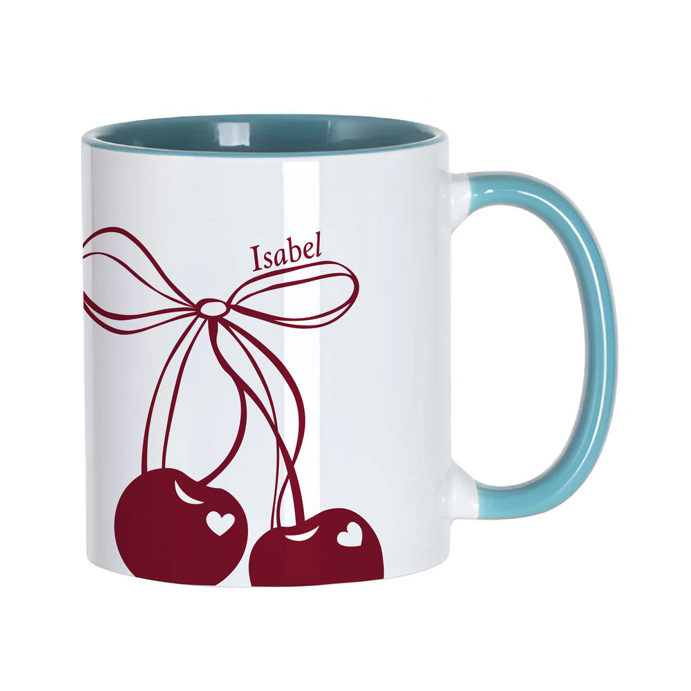 Personalised Cherry Coded Mug