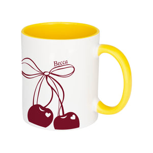 Personalised Cherry Coded Mug