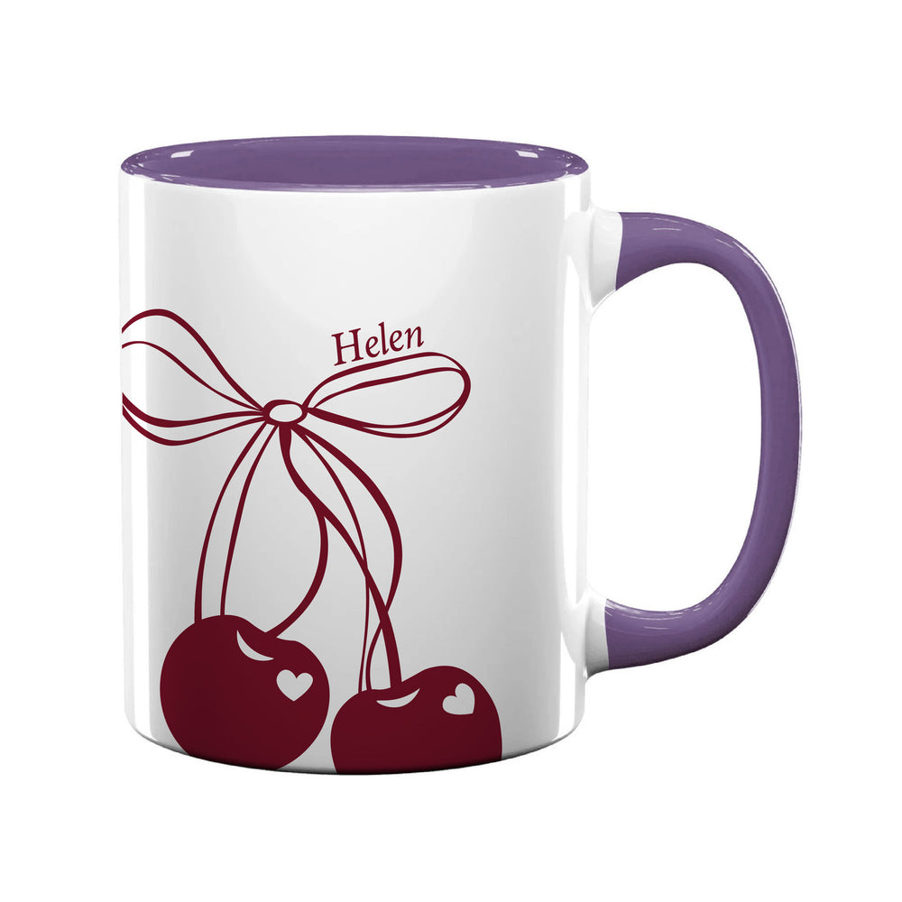 Personalised Cherry Coded Mug