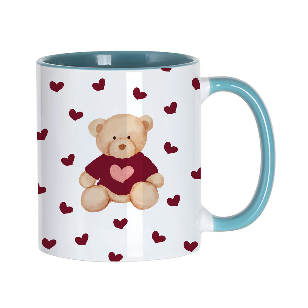 Burgundy Teddy Bear Mug