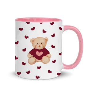 Burgundy Teddy Bear Mug