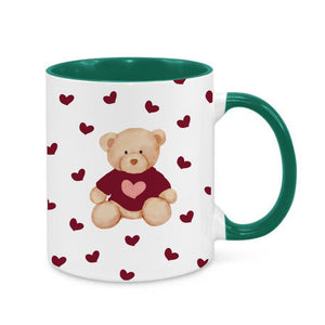 Burgundy Teddy Bear Mug