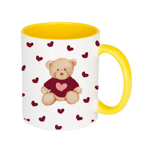 Burgundy Teddy Bear Mug