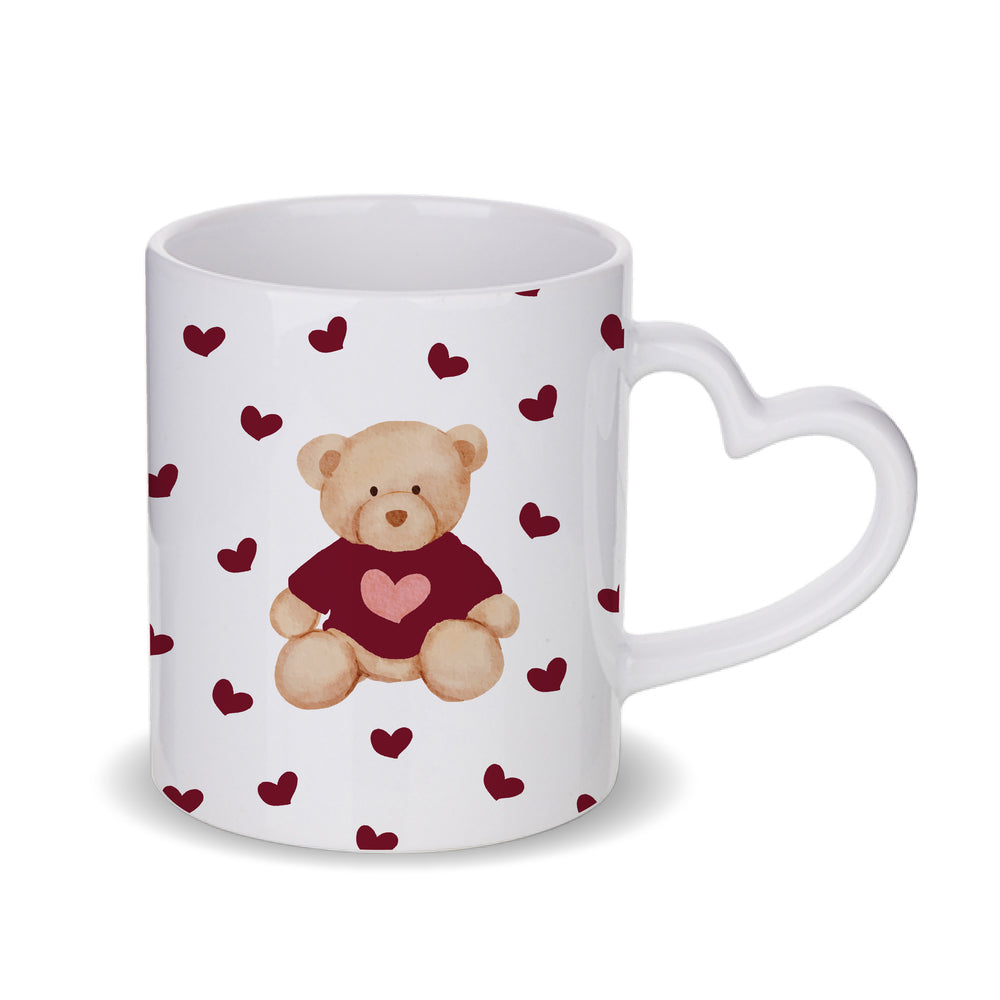 Burgundy Teddy Bear Mug