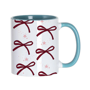 Burgundy Bows Mug