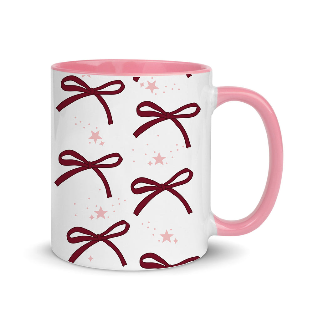 Burgundy Bows Mug