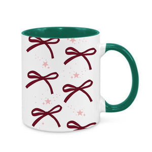 Burgundy Bows Mug