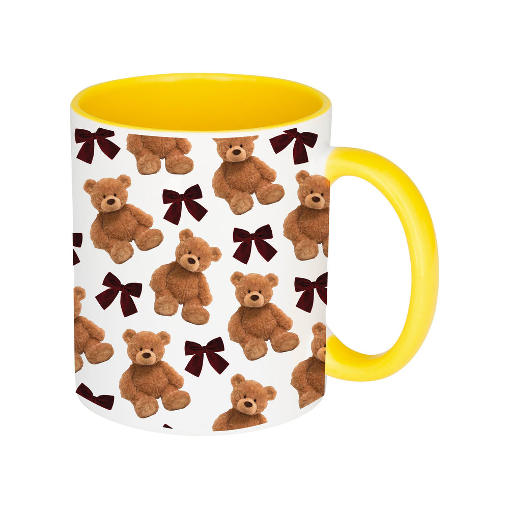 Burgundy Teddy Bears & Bows Mug