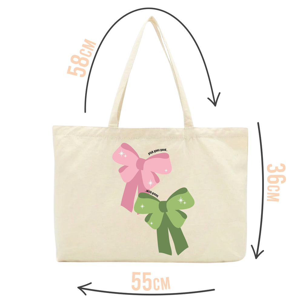 Pink Goes Good With Green Tote