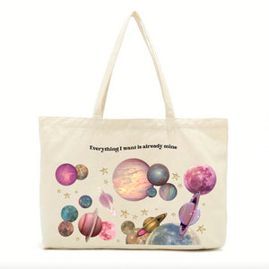 Planets Aesthetic Tote