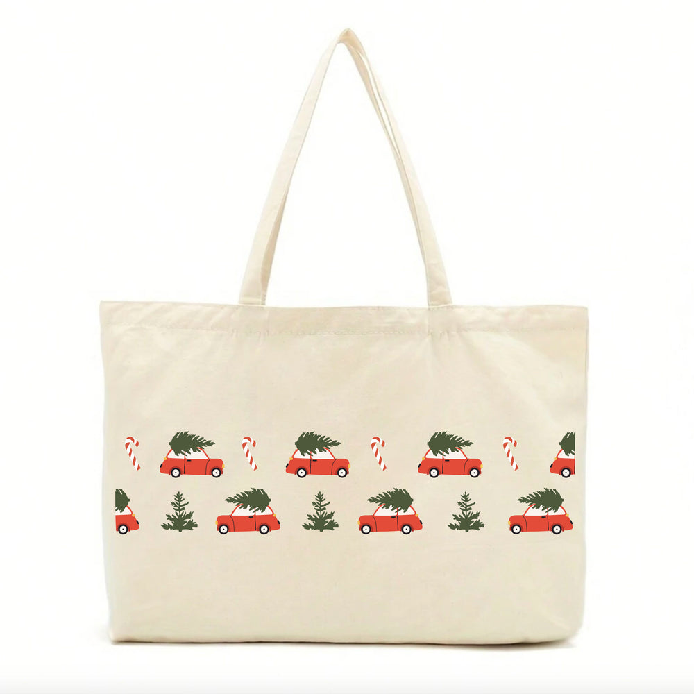 Red Christmas Hunt Tote