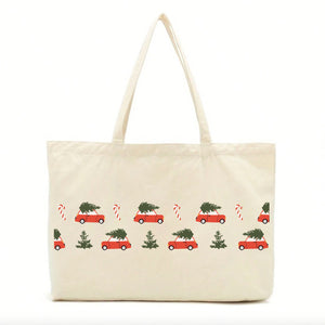 Red Christmas Hunt Tote