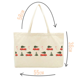 Red Christmas Hunt Tote