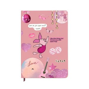 Piglet's Love Story Notebook