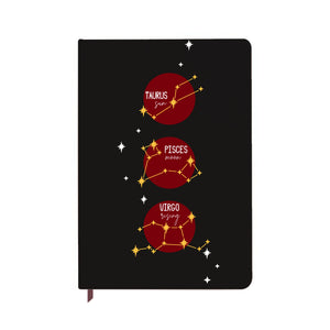 Personalised Sun, Moon & Rising Notebook