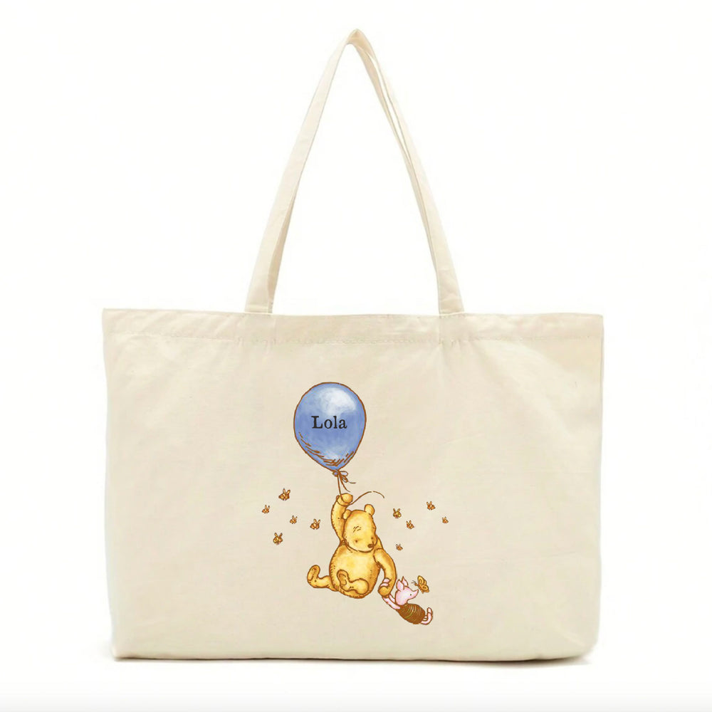 Personalised Vintage Winnie The Pooh Tote