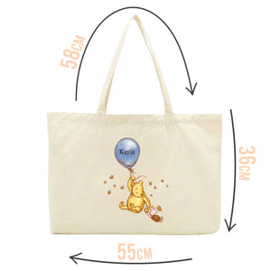 Personalised Vintage Winnie The Pooh Tote