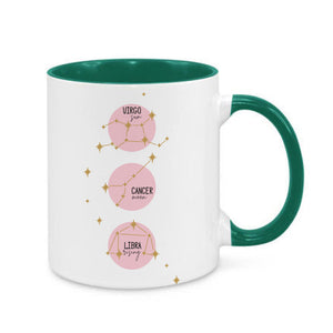 Personalised Pink Sun, Moon & Rising Mug