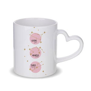 Personalised Pink Sun, Moon & Rising Mug