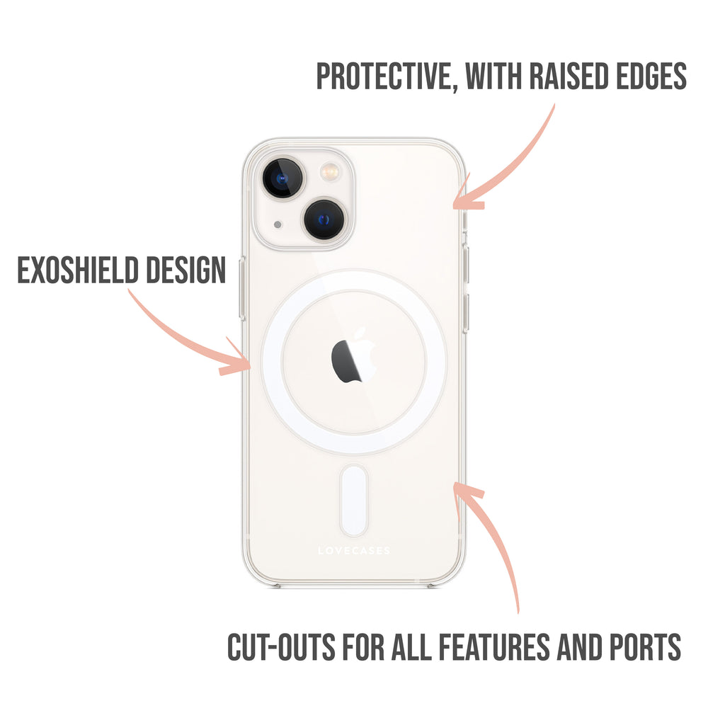 Personalised Initial Clear MagSafe Case