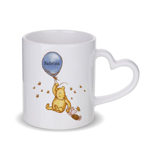 Personalised Vintage Winnie The Pooh White Mug