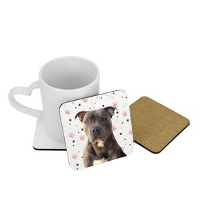 Personalised Pet Portrait Square Coaster