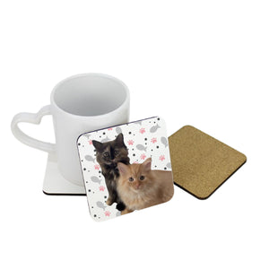 Personalised Pet Portrait Square Coaster