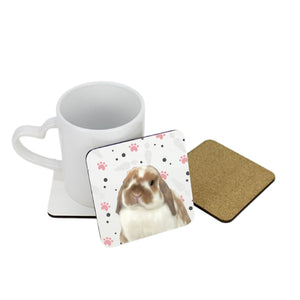 Personalised Pet Portrait Square Coaster