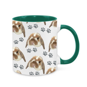 Personalised Pet Portrait Pattern Mug