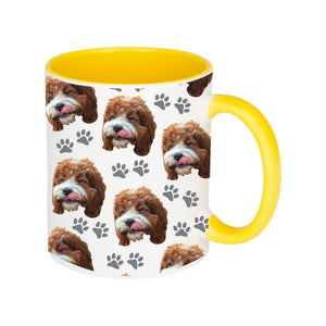 Personalised Pet Portrait Pattern Mug