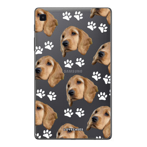 Personalised Pet Portrait Pattern Samsung Tablet Case