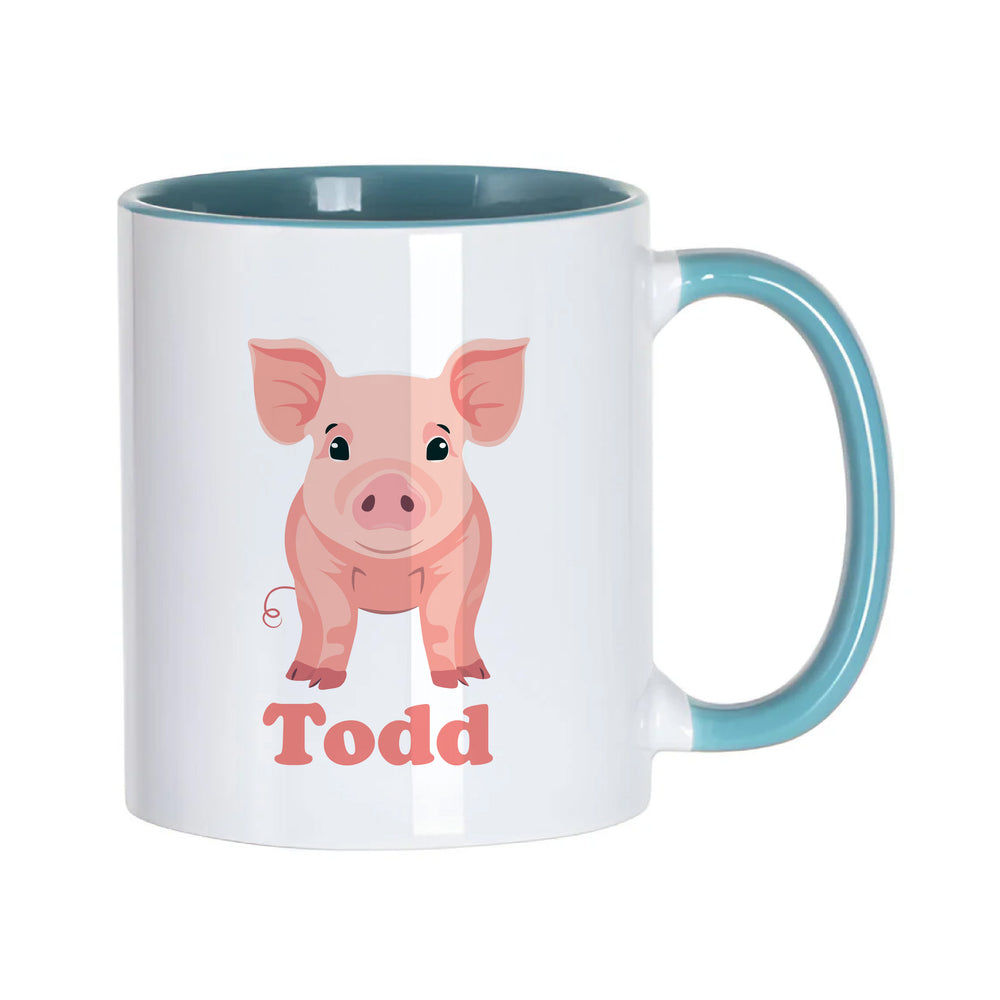 Personalised Pig Mug