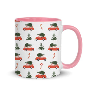 Red Christmas Tree Hunt Mug