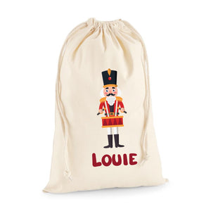 Personalised Red Nutcracker Santa Sack