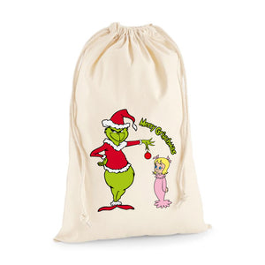 Merry Grinchmas Santa Sack