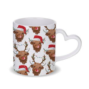 Shelby & Rudy the Christmas Highland Cows Mug