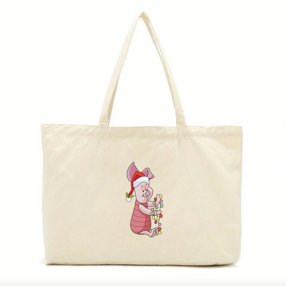 Christmas Piglet Tote