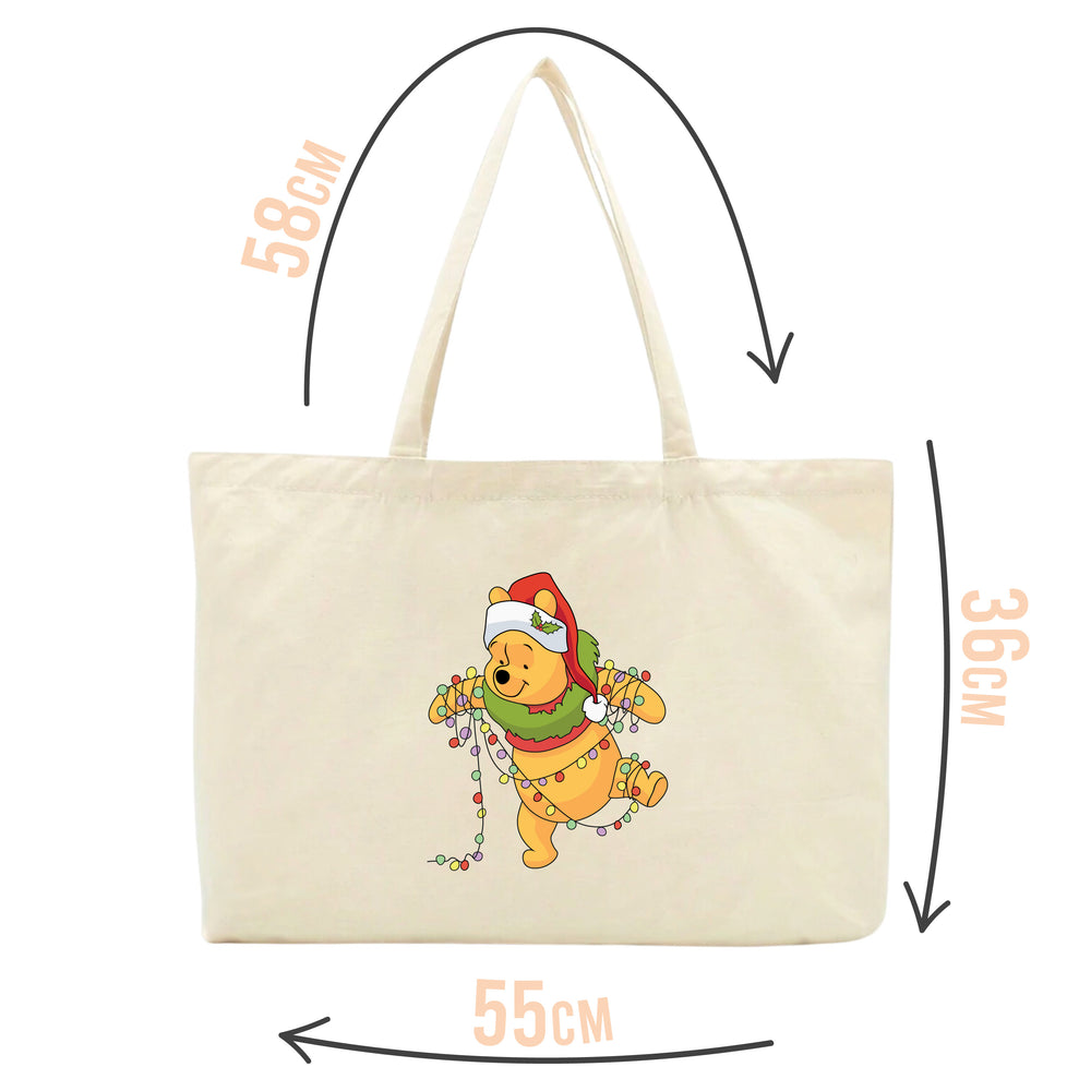 Christmas Winnie the Pooh Tote