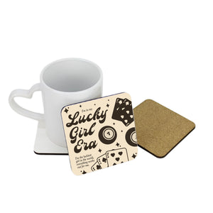 Lucky Girl Square Coaster