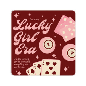 Lucky Girl Square Coaster