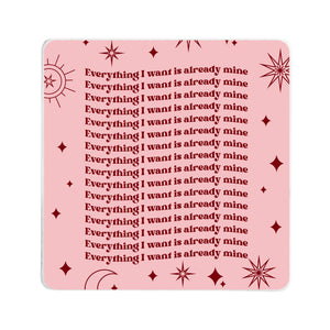 Affirmations Square Coaster