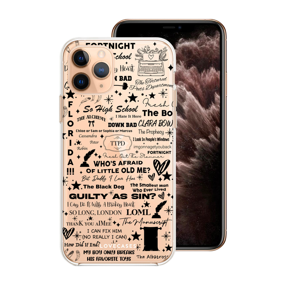 Black TTPD Phone Case