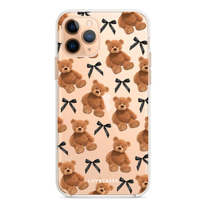 Teddy Bears & Black Bows Phone Case