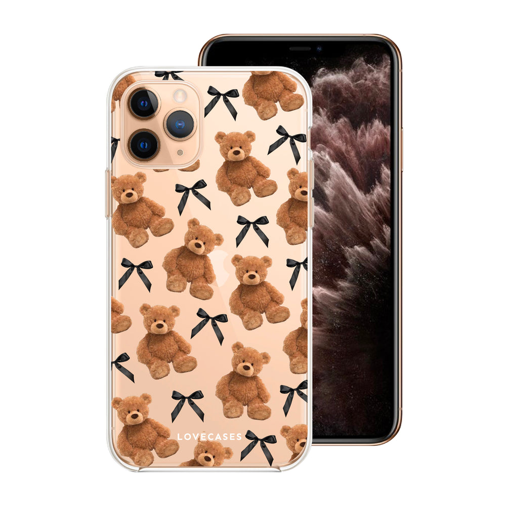 Teddy Bears & Black Bows Phone Case