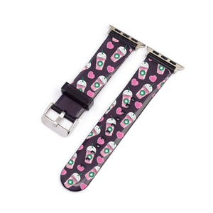 Pink Drink - Black Smartwatch Strap