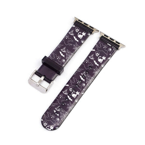 White Halloween Party Black Smartwatch Strap