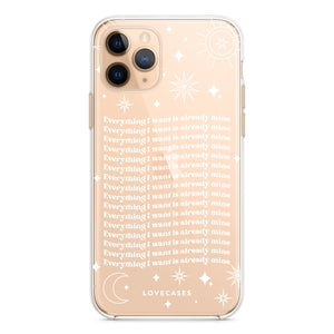 White Affirmations Phone Case