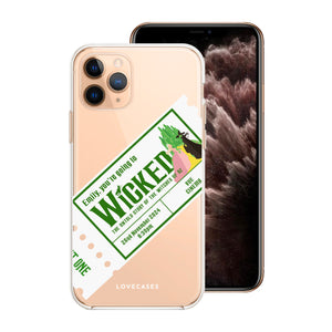 White Personalised Wicked Cinema Ticket Phone Case