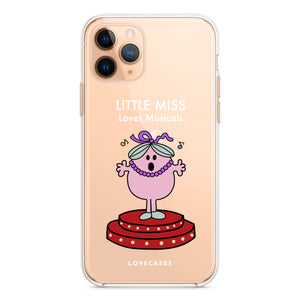 White Little Miss Loves Musicals Phone Case